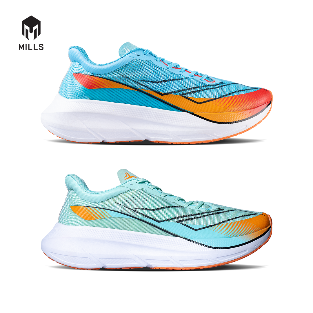 Mills Sepatu Lari Running Shoes Enermax Tycoon Tosca / Orange / White 9102706