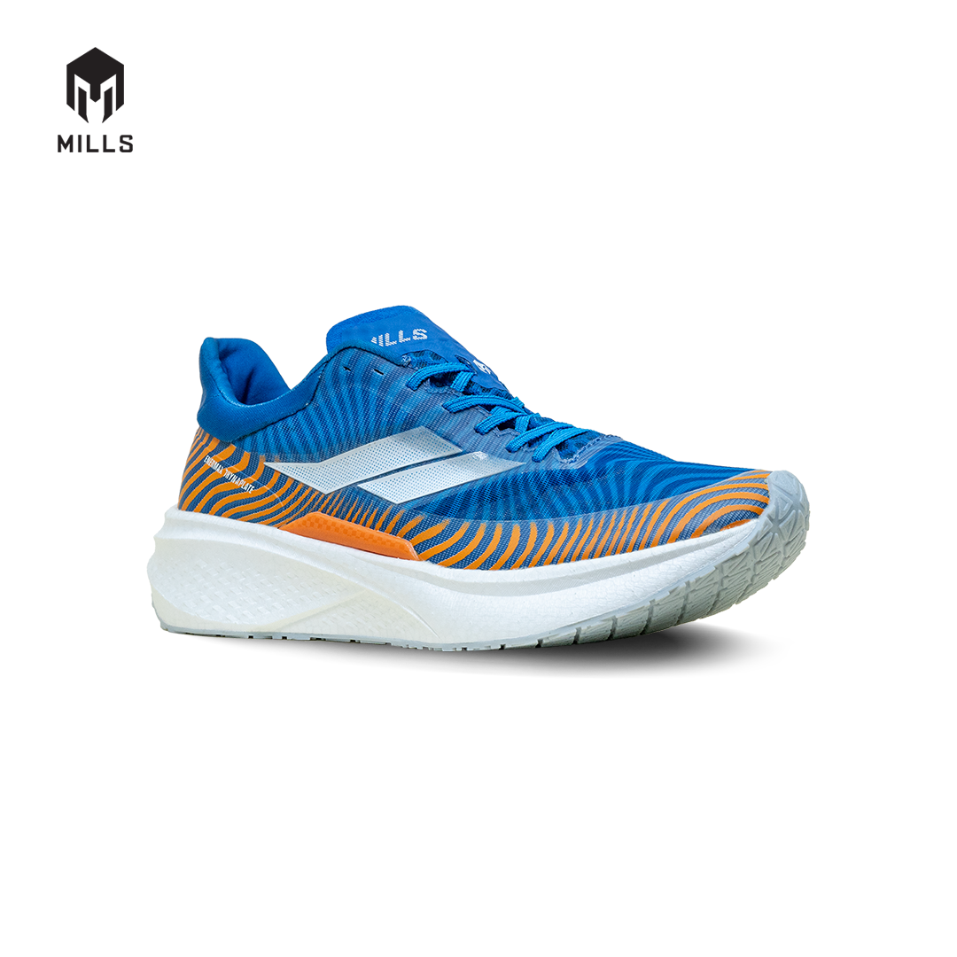 Mills Sepatu Lari Running Shoes Enermax Dynaplate Royal Blue / Orange / White 9100707
