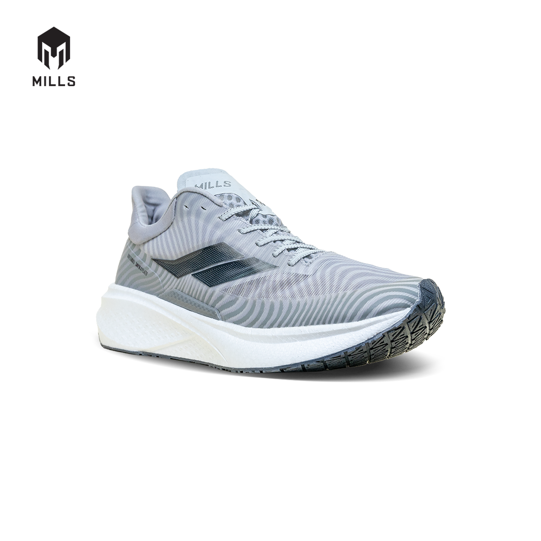 Mills Sepatu Lari Running Shoes Enermax Dynaplate LT Grey / White / Black 9100705