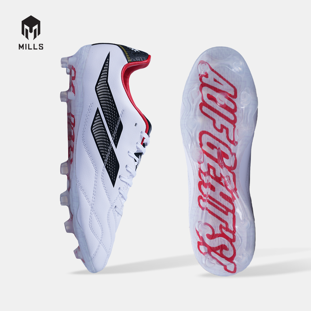 MILLS SEPATU SEPAKBOLA ENZO FG WHITE / BLACK / RED GERMANY 930WCGE