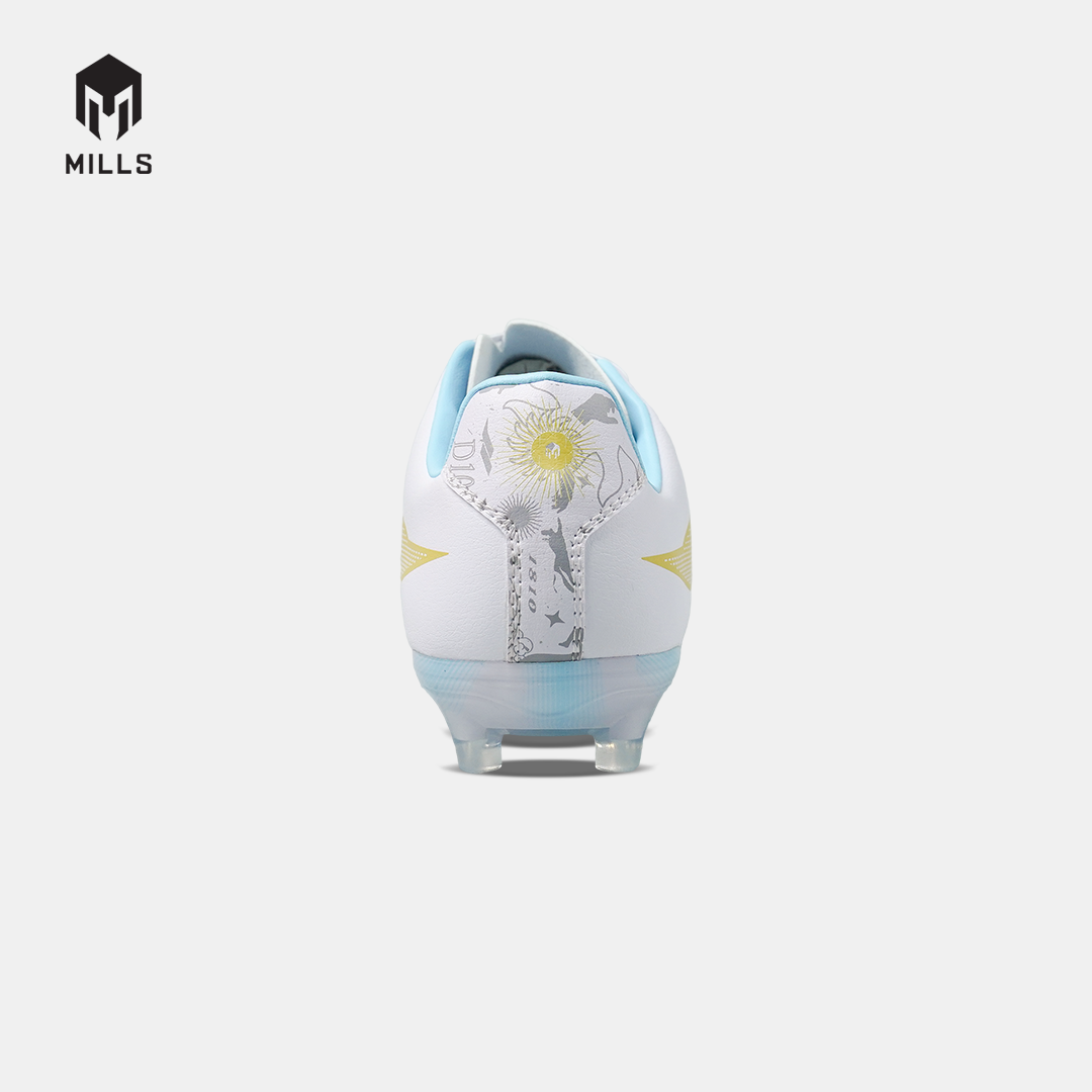 MILLS SEPATU SEPAKBOLA ENZO FG WHITE / GOLD / AQUA BLUE ARGENTINA 930WCAR