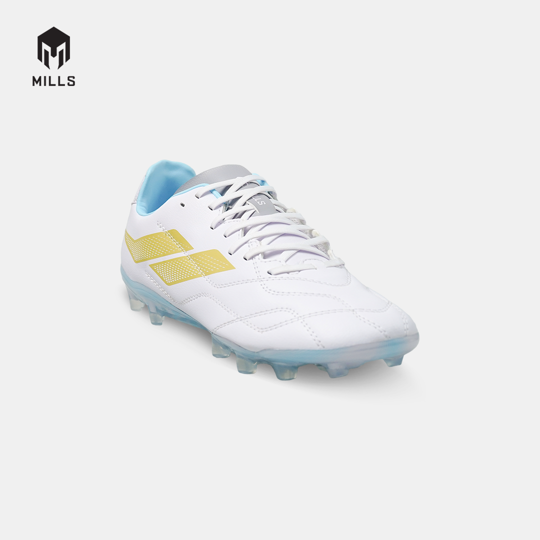 MILLS SEPATU SEPAKBOLA ENZO FG WHITE / GOLD / AQUA BLUE ARGENTINA 930WCAR