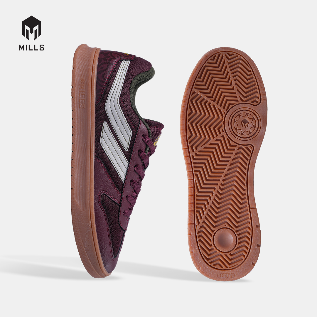 MILLS SEPATU LIFESTYLE ULTRAS DREAMER 2 BURGUNDY / OFF WHITE / GUM PORTUGAL 970WCPO