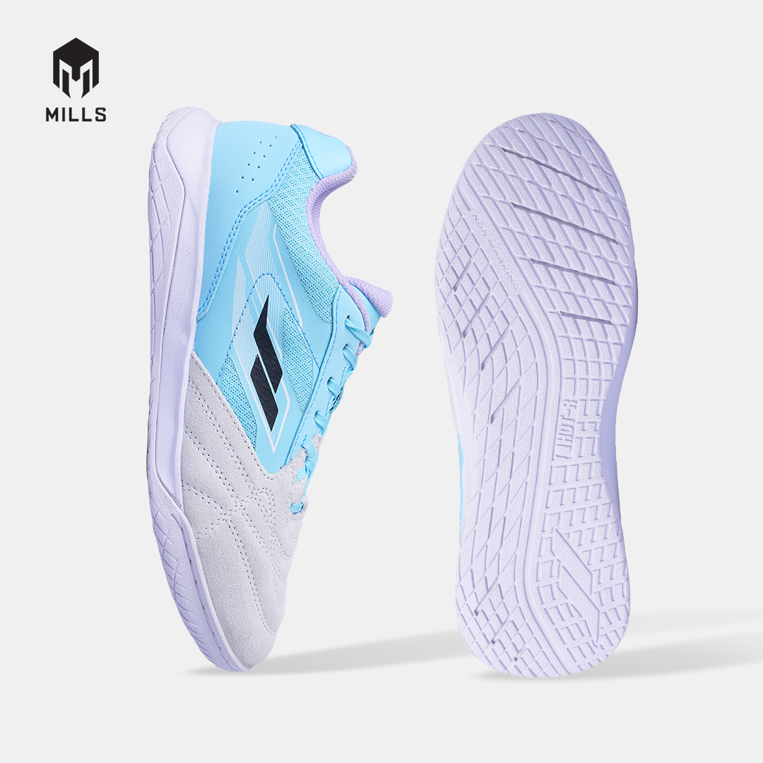 MILLS SEPATU FUTSAL VOLTASALA ARION M2 SUEDE AQUA.BLUE/WHITE 9502402