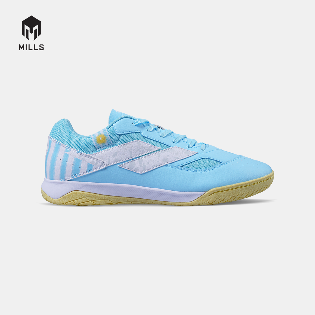 MILLS SEPATU FUTSAL VOLTASALA MIRAGE M2 AQUA BLUE / WHITE / GOLD ARGENTINA 950WCAR