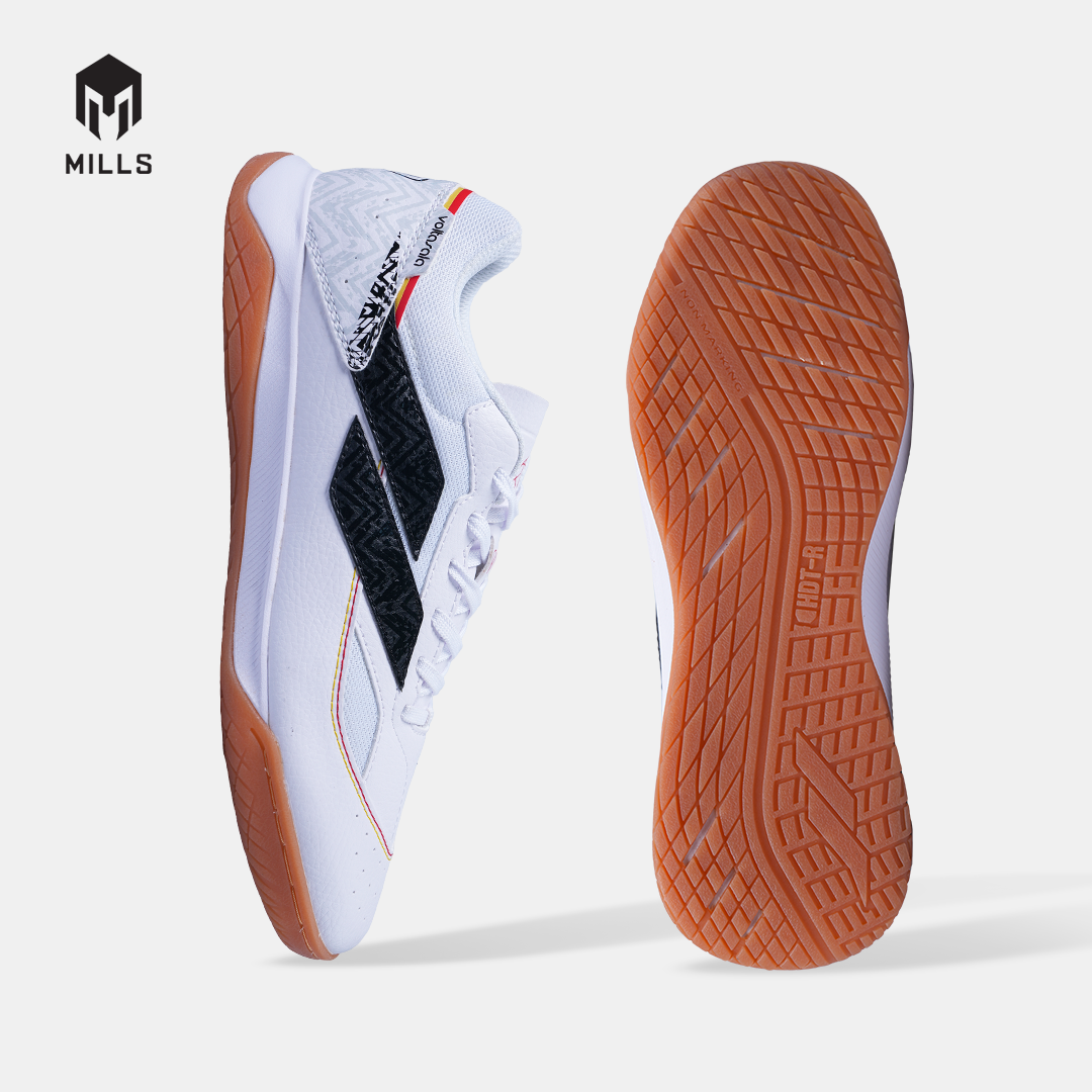 MILLS SEPATU FUTSAL VOLTASALA MIRAGE M2 WHITE / GUM / BLACK GERMANY 950WCGE