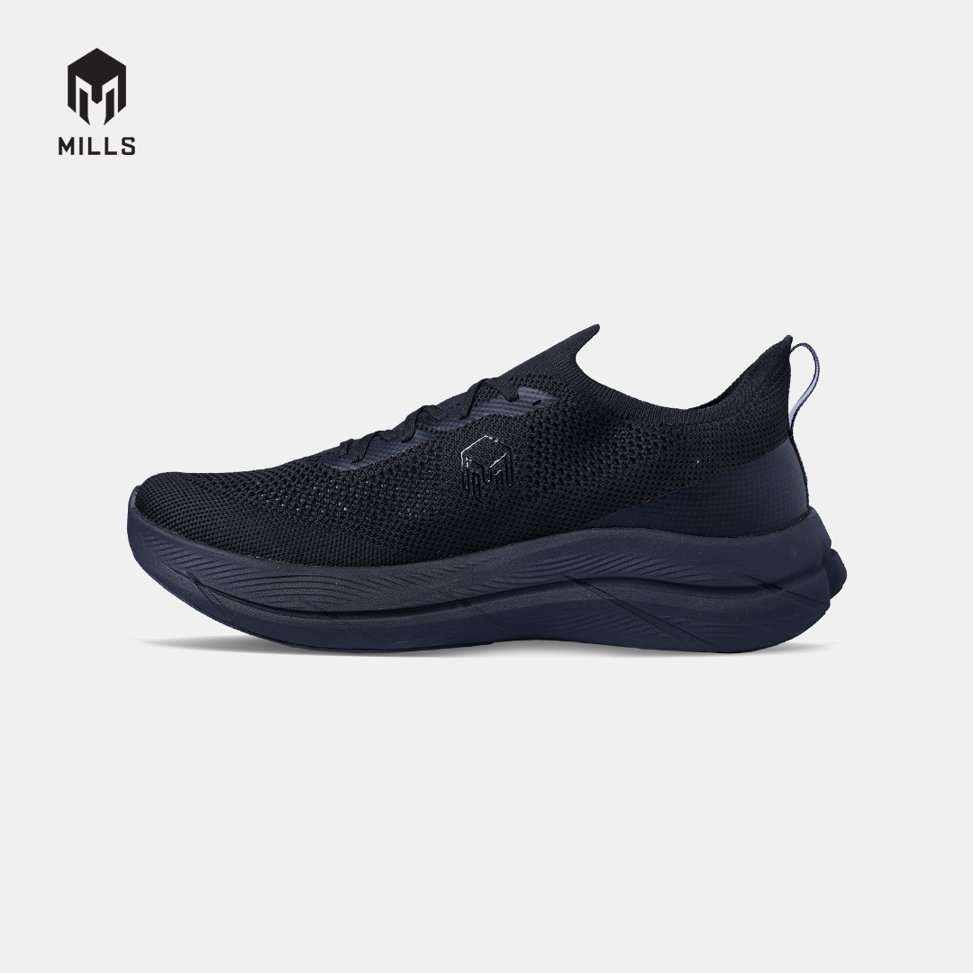 MILLS SEPATU LARI RUNNING SHOES TREXIMO ENERLITE M2 ALL.BLACK 9108705