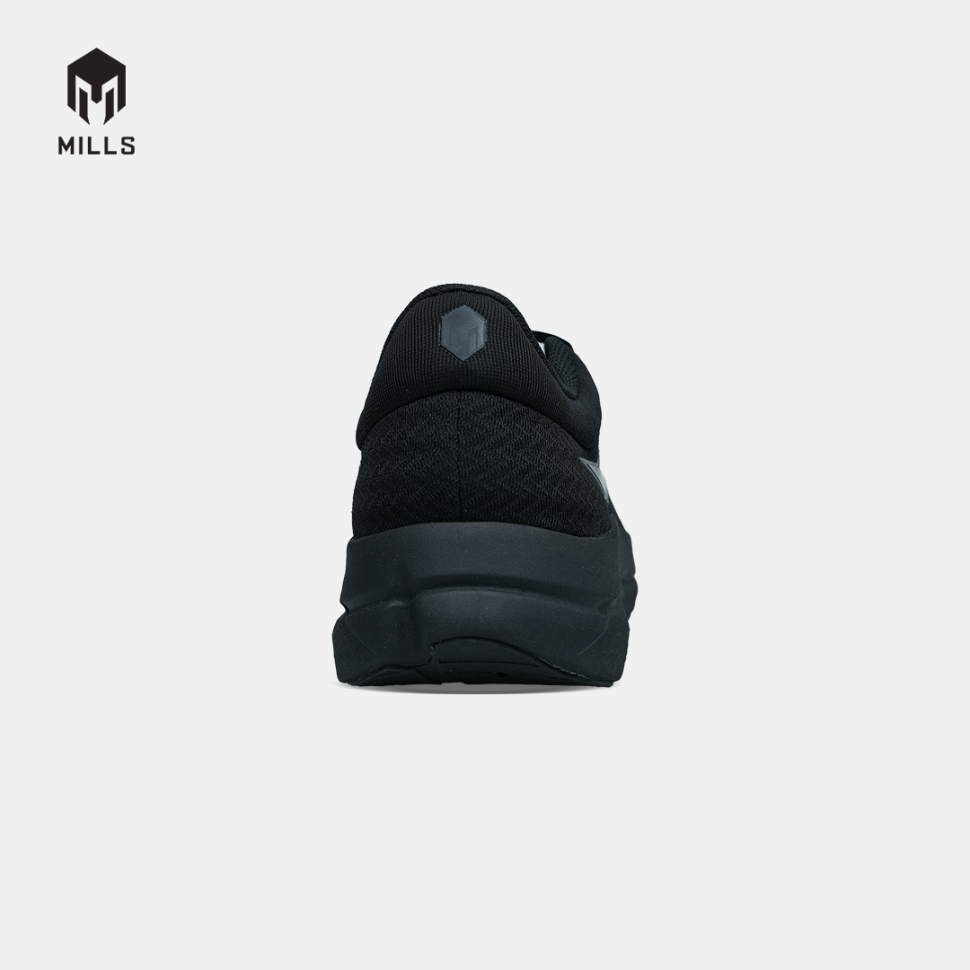 MILLS SEPATU LARI RUNNING SHOES TREXIMO WAVE ALL.BLACK 9108505