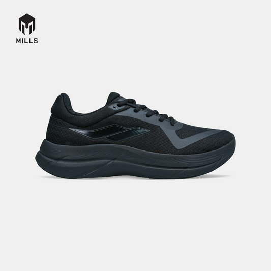 MILLS SEPATU LARI RUNNING SHOES TREXIMO WAVE ALL.BLACK 9108505