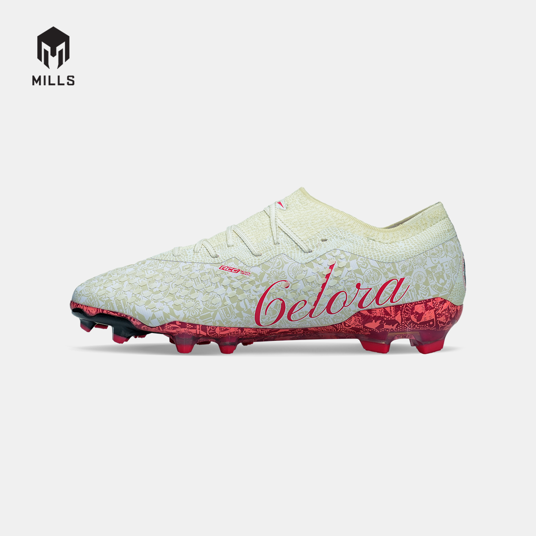 MILLS SEPATU SEPAKBOLA TRITON DEISLER 1.9 SW PRIME FG WHITE/FURY.RED/BLACK 9306405