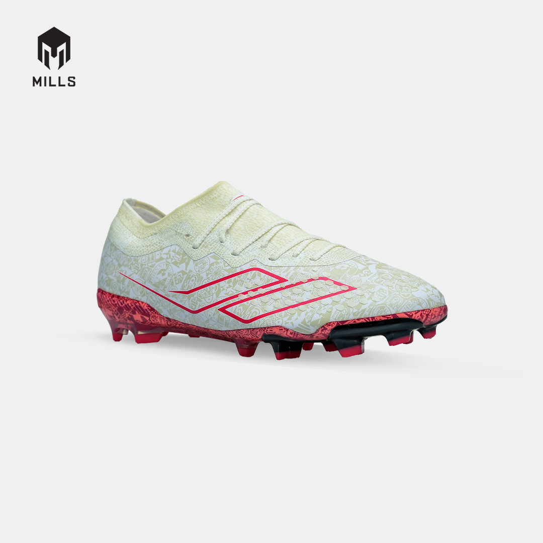 MILLS SEPATU SEPAKBOLA TRITON DEISLER 1.9 SW PRIME FG WHITE/FURY.RED/BLACK 9306405