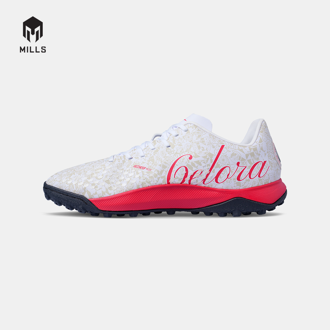 MILLS SEPATU MINI SOCCER TRITON DEISLER 1.9 SW MATCH TF WHITE/FURY.RED/BLACK 9505507