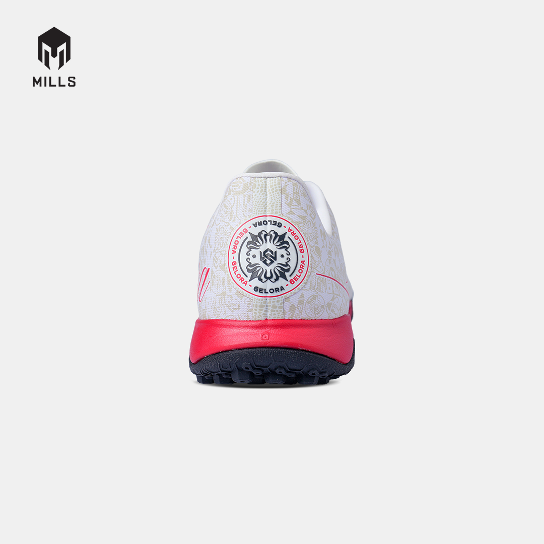 MILLS SEPATU MINI SOCCER TRITON DEISLER 1.9 SW MATCH TF WHITE/FURY.RED/BLACK 9505507