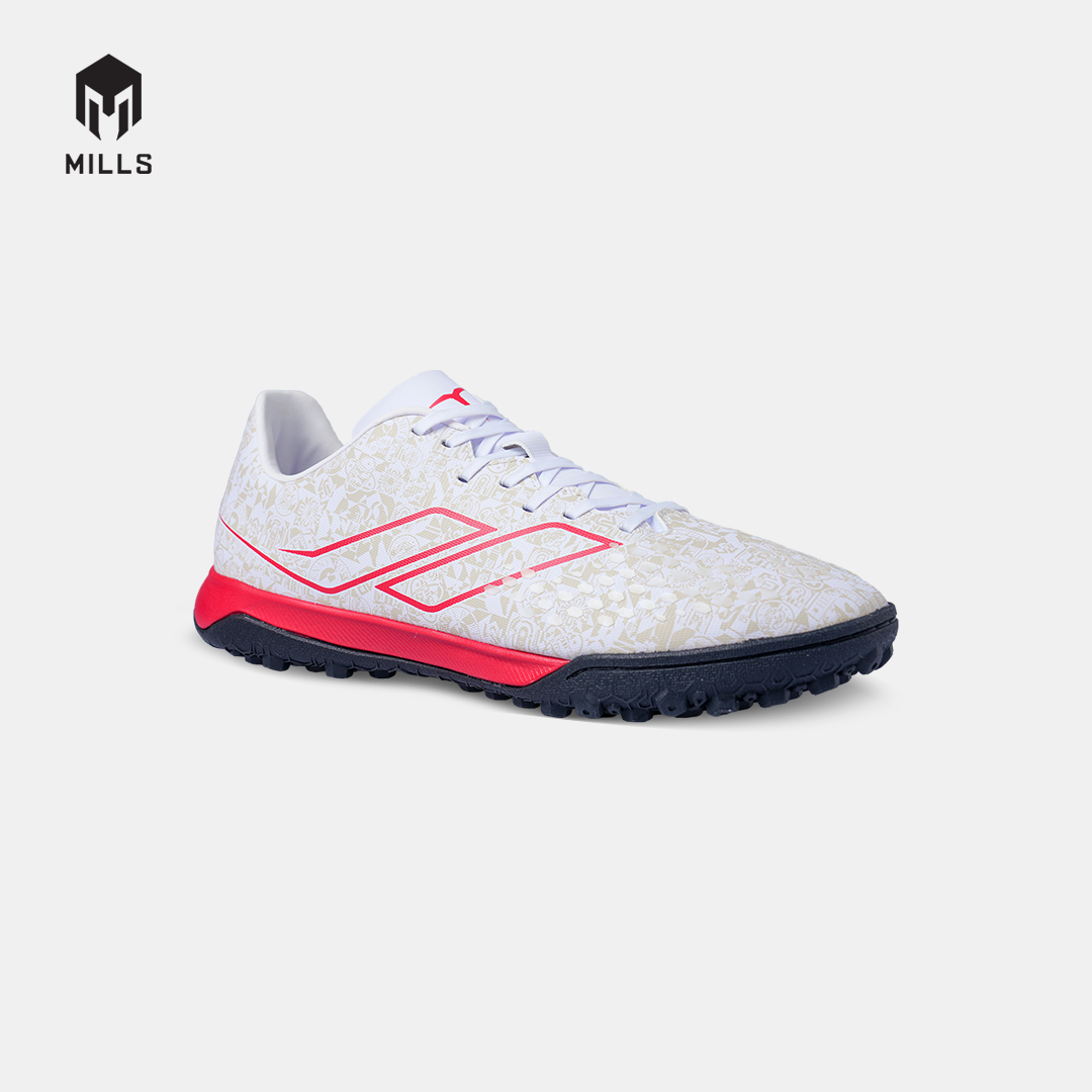 MILLS SEPATU MINI SOCCER TRITON DEISLER 1.9 SW MATCH TF WHITE/FURY.RED/BLACK 9505507
