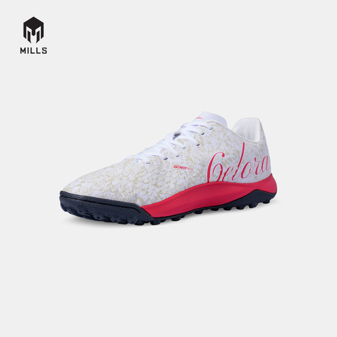 MILLS SEPATU MINI SOCCER TRITON DEISLER 1.9 SW MATCH TF WHITE/FURY.RED/BLACK 9505507
