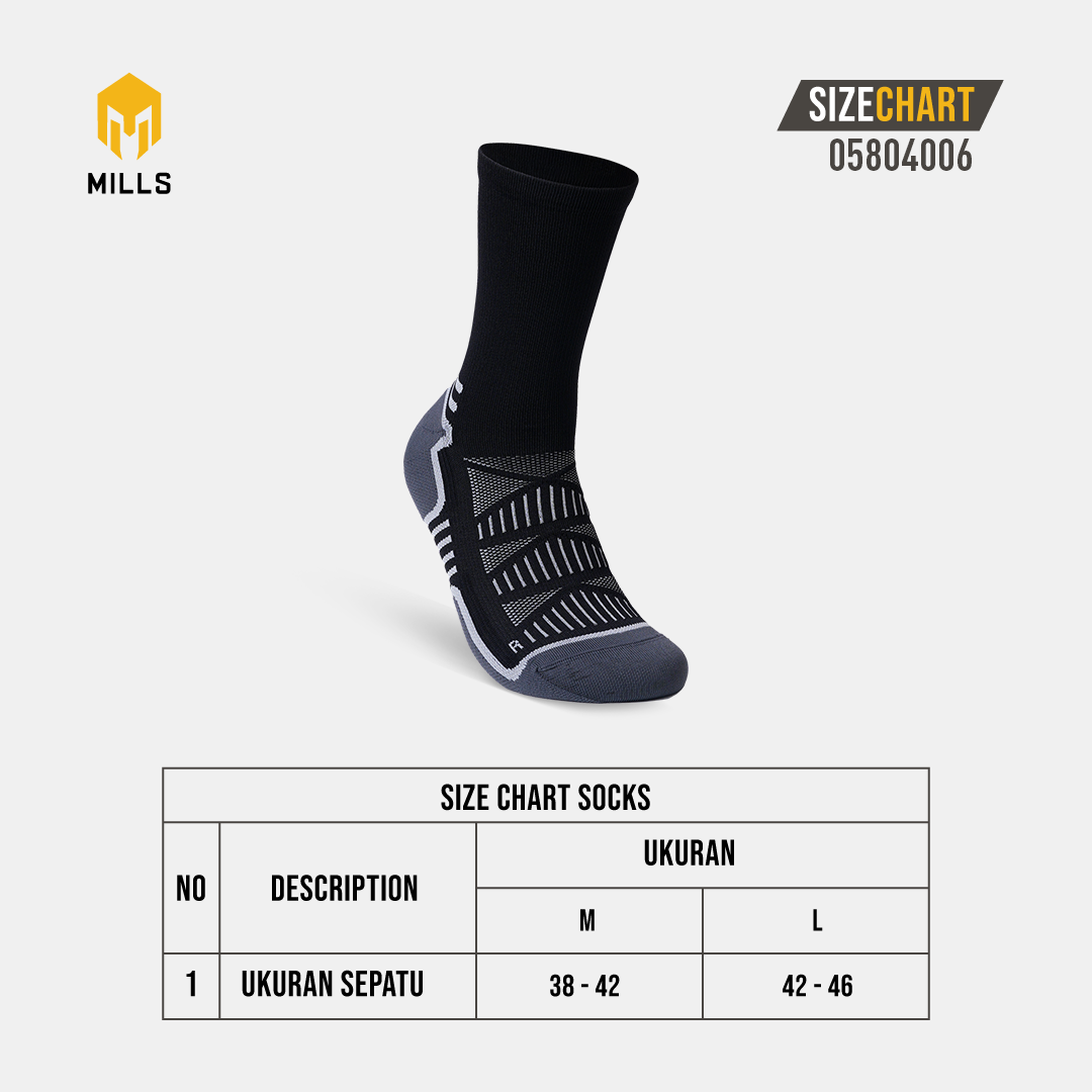 MILLS Kaos Kaki Olahraga Sport Allegro Quarter Socks 05804006