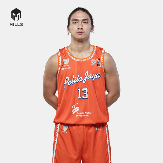 MILLS PELITA JAYA THIRD BASKETBALL JERSEY ORANGE 01100090