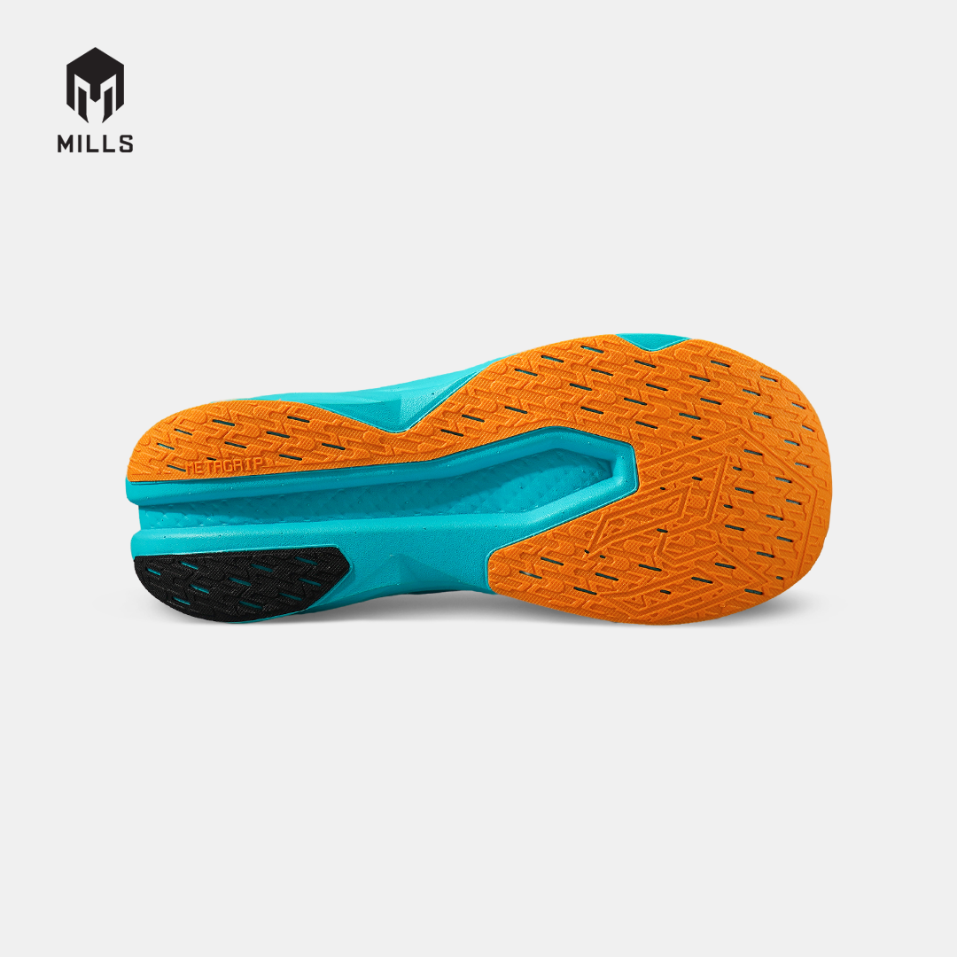 MILLS SEPATU LARI RUNNING SHOES ENERSTRIKE R26 WHITE/JAVA.CYAN/FRESH.ORANGE 9109101