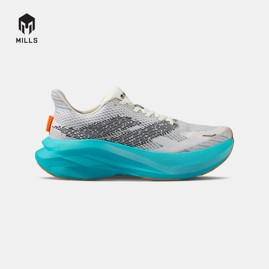 MILLS SEPATU LARI RUNNING SHOES ENERSTRIKE R26 WHITE/JAVA.CYAN/FRESH.ORANGE 9109101