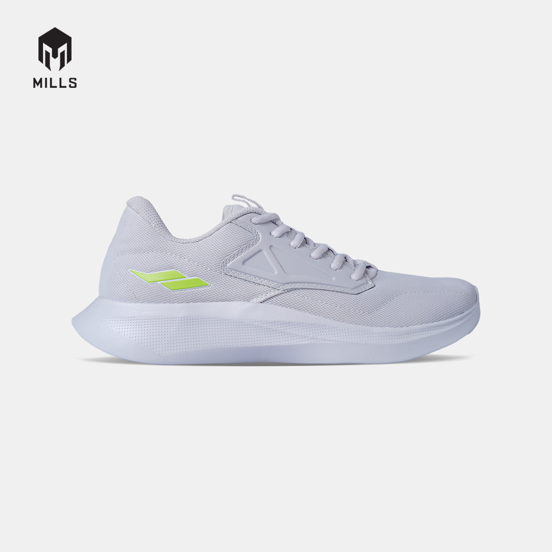 MILLS SEPATU LARI RUNNING SHOES EVANDER 2.0 COOL.GREY/LIME.GREEN 9703502