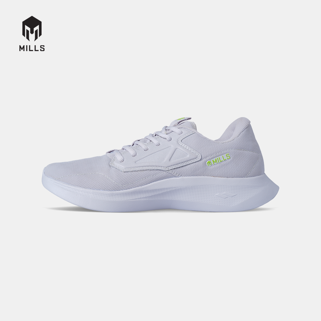 MILLS SEPATU LARI RUNNING SHOES EVANDER 2.0 COOL.GREY/LIME.GREEN 9703502
