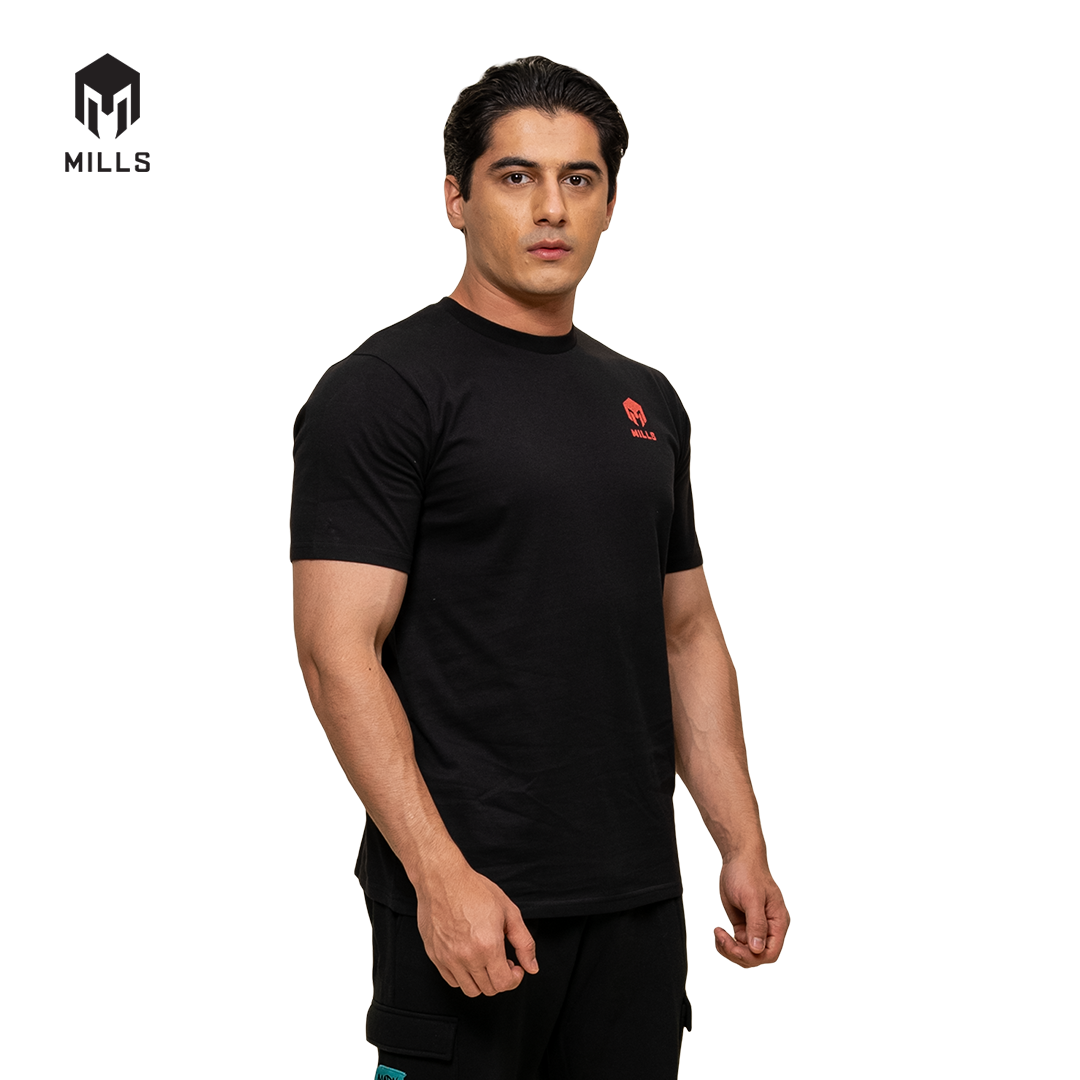 MILLS Kaos Oblong Katun Cotton T-Shirt Stone 21034