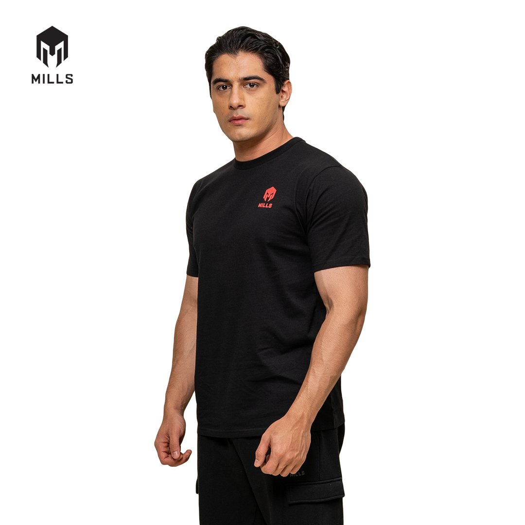 MILLS Kaos Oblong Katun Cotton T-Shirt Stone 21034