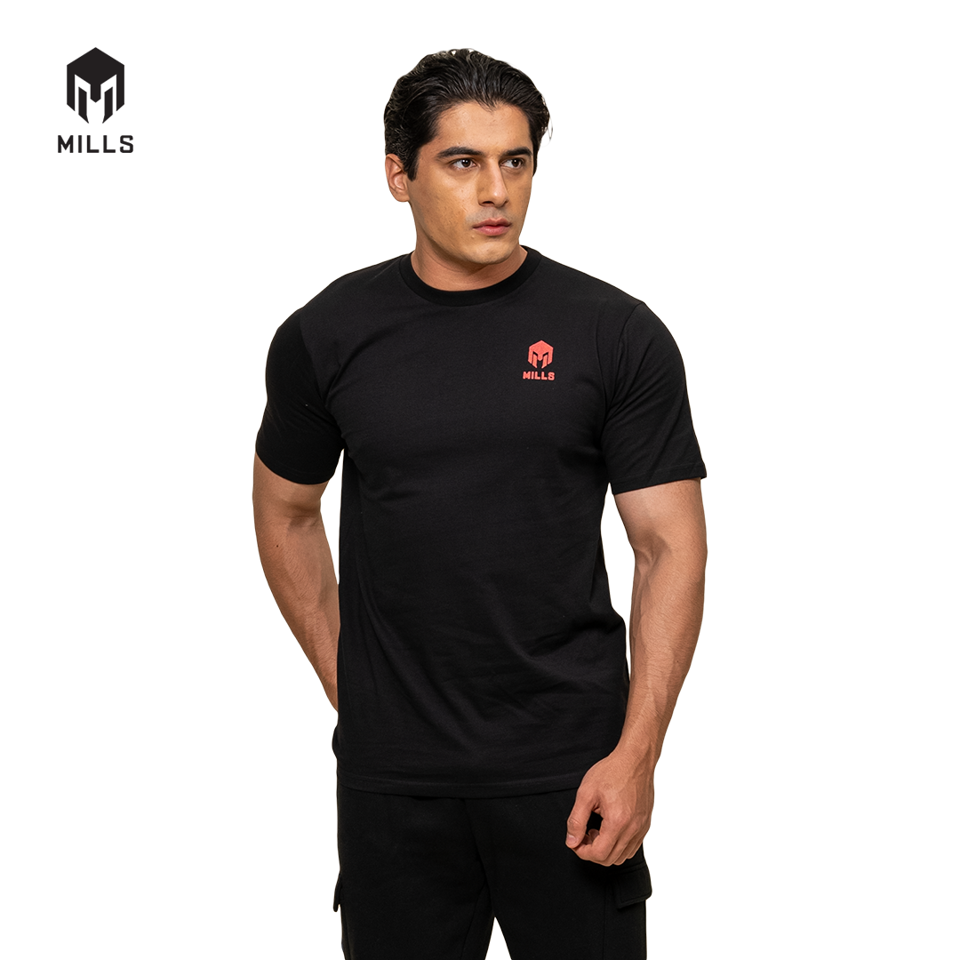 MILLS Kaos Oblong Katun Cotton T-Shirt Stone 21034