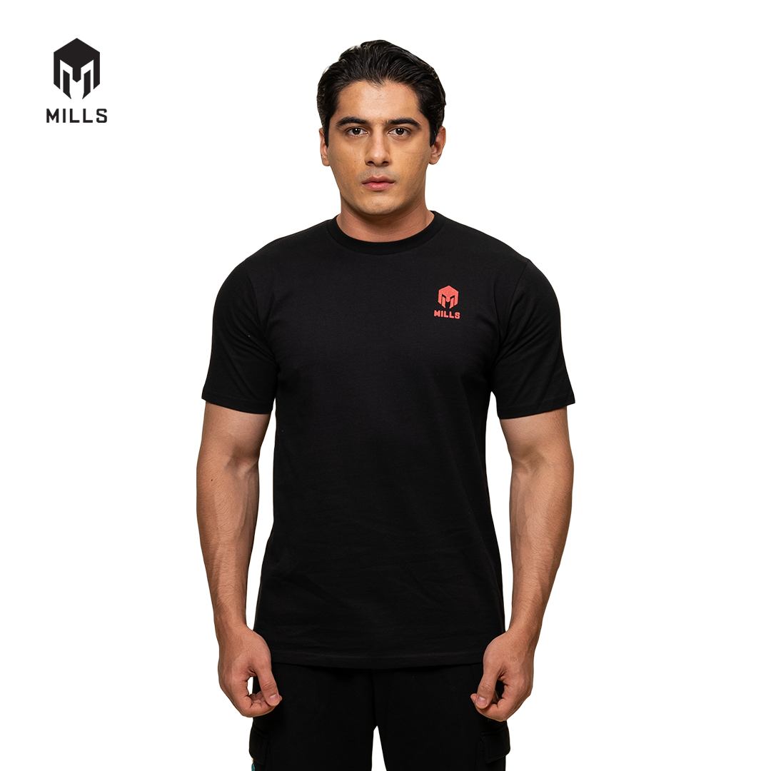 MILLS Kaos Oblong Katun Cotton T-Shirt Stone 21034