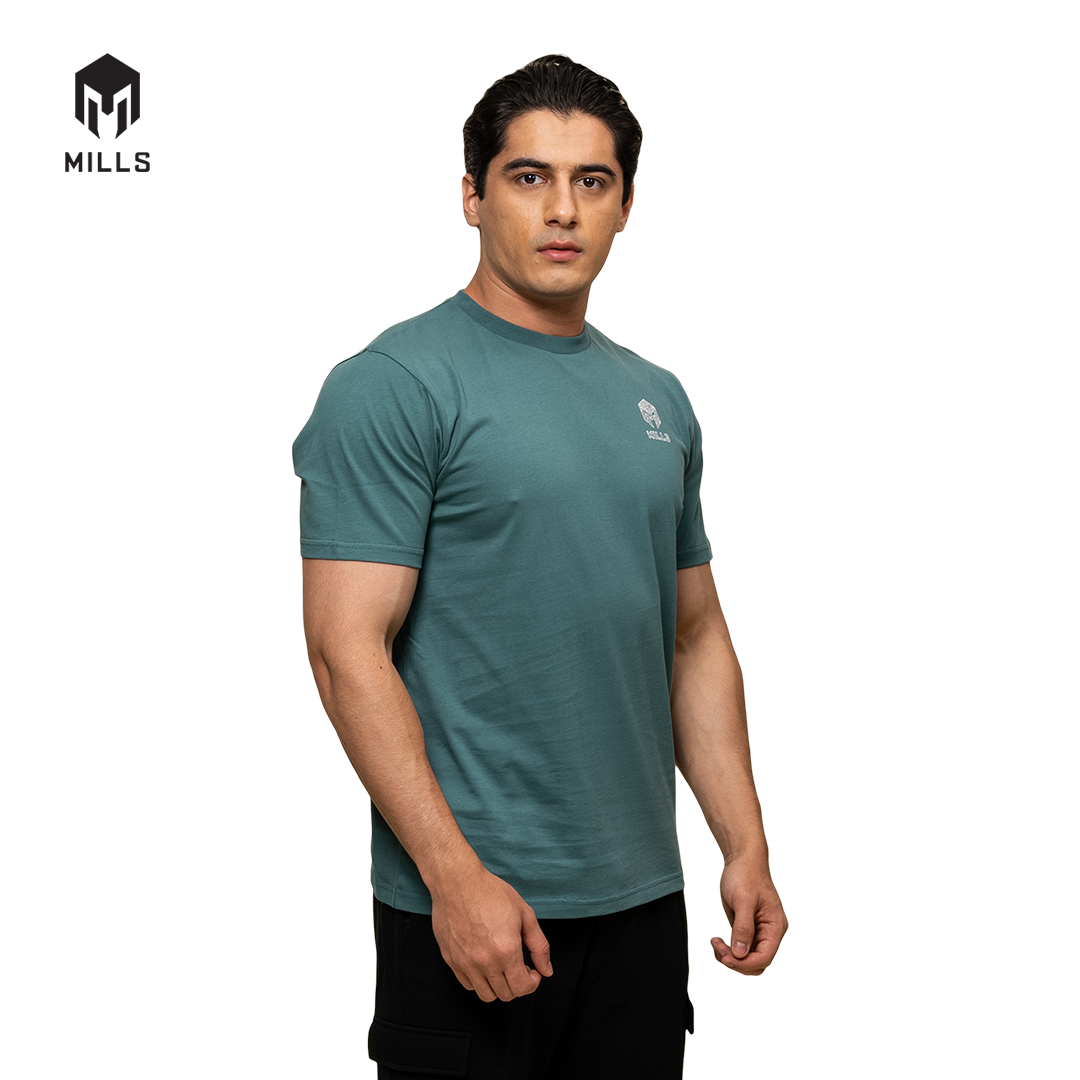 MILLS Kaos Oblong Katun Cotton T-Shirt Stone 21034