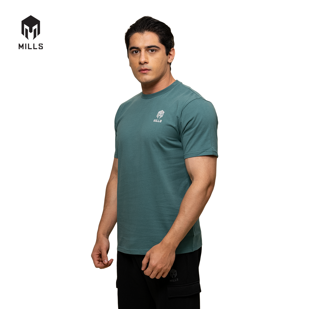 MILLS Kaos Oblong Katun Cotton T-Shirt Stone 21034