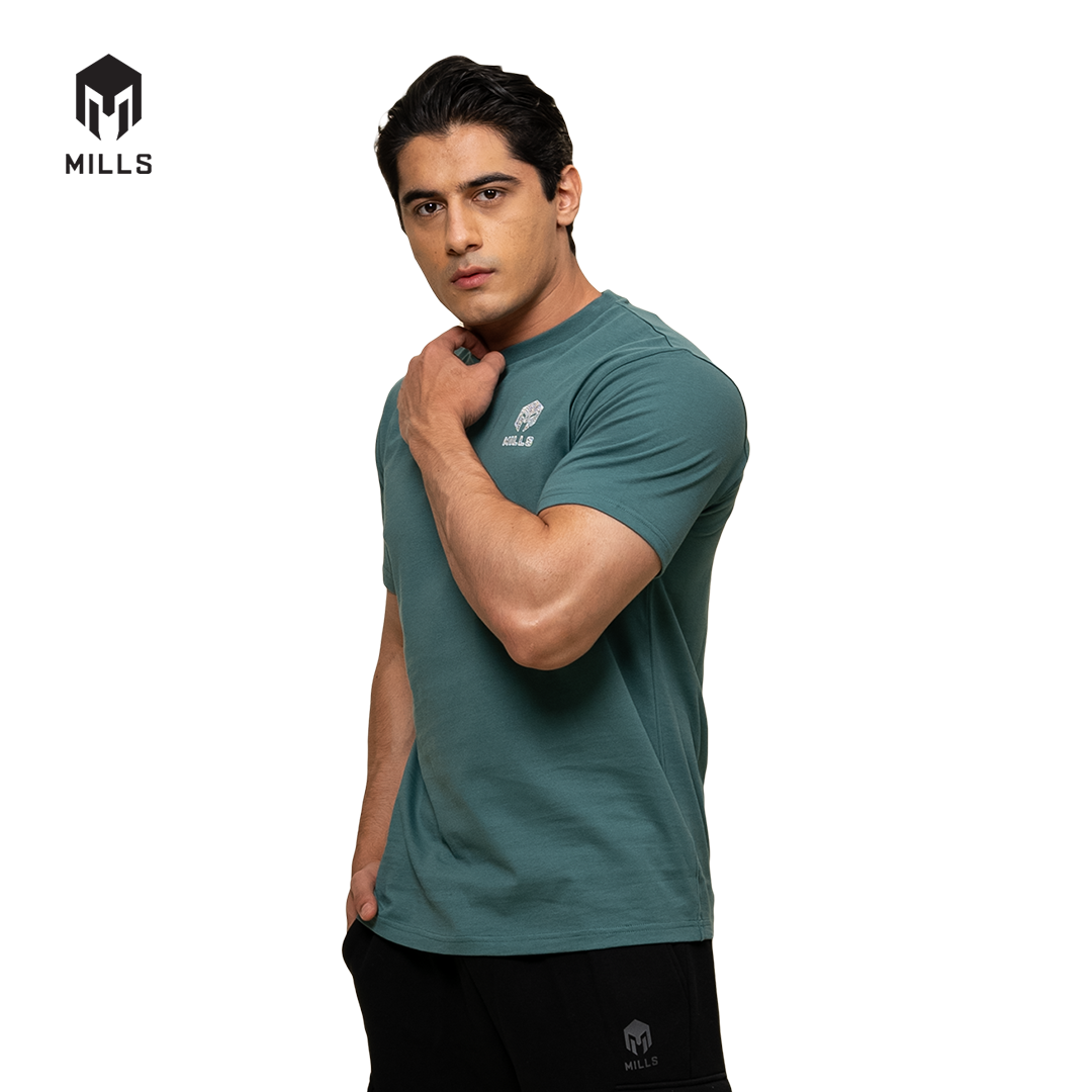 MILLS Kaos Oblong Katun Cotton T-Shirt Stone 21034