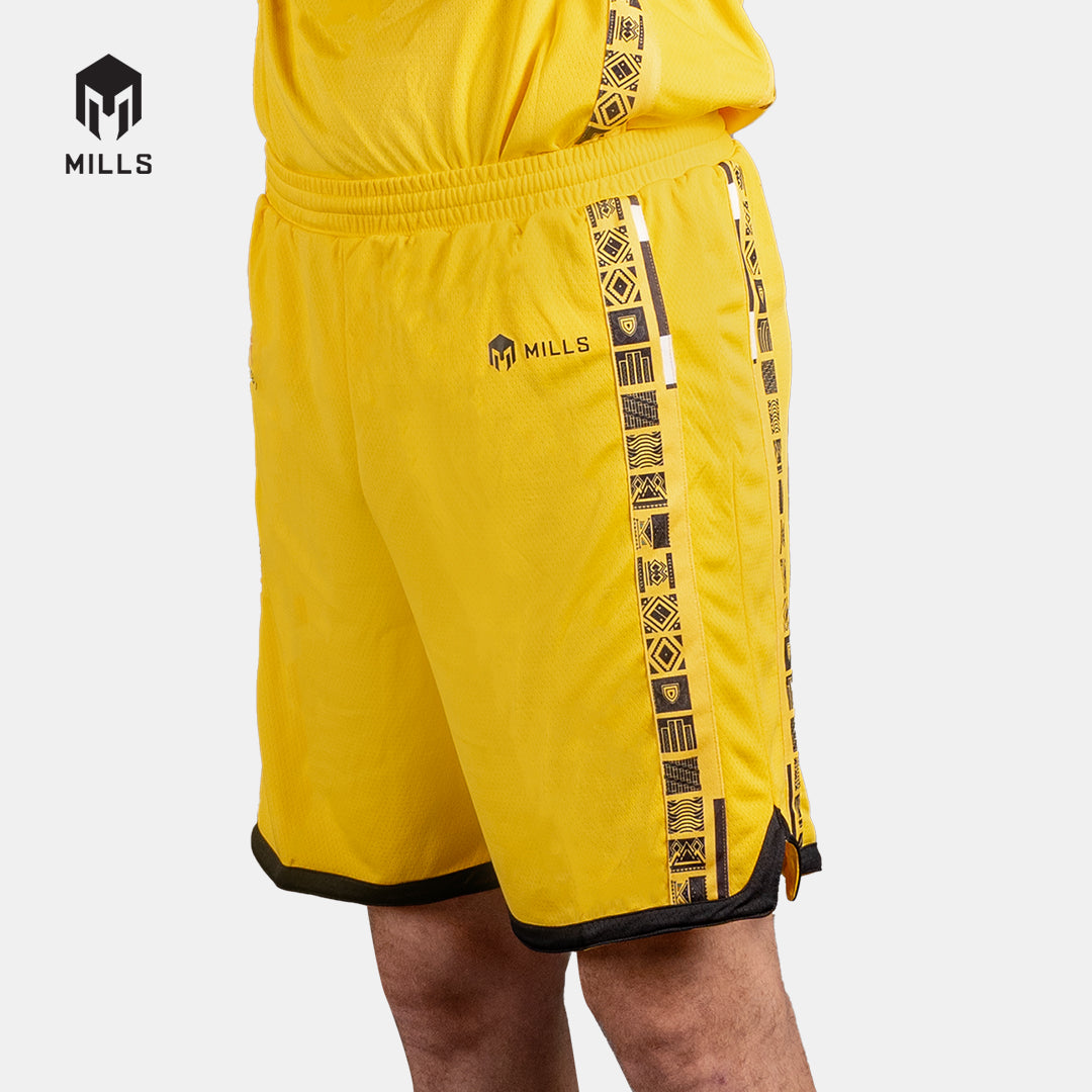 MILLS KBS HOME BASKETBALL SHORT PLAYER ISSUE YELLOW 27014KBS