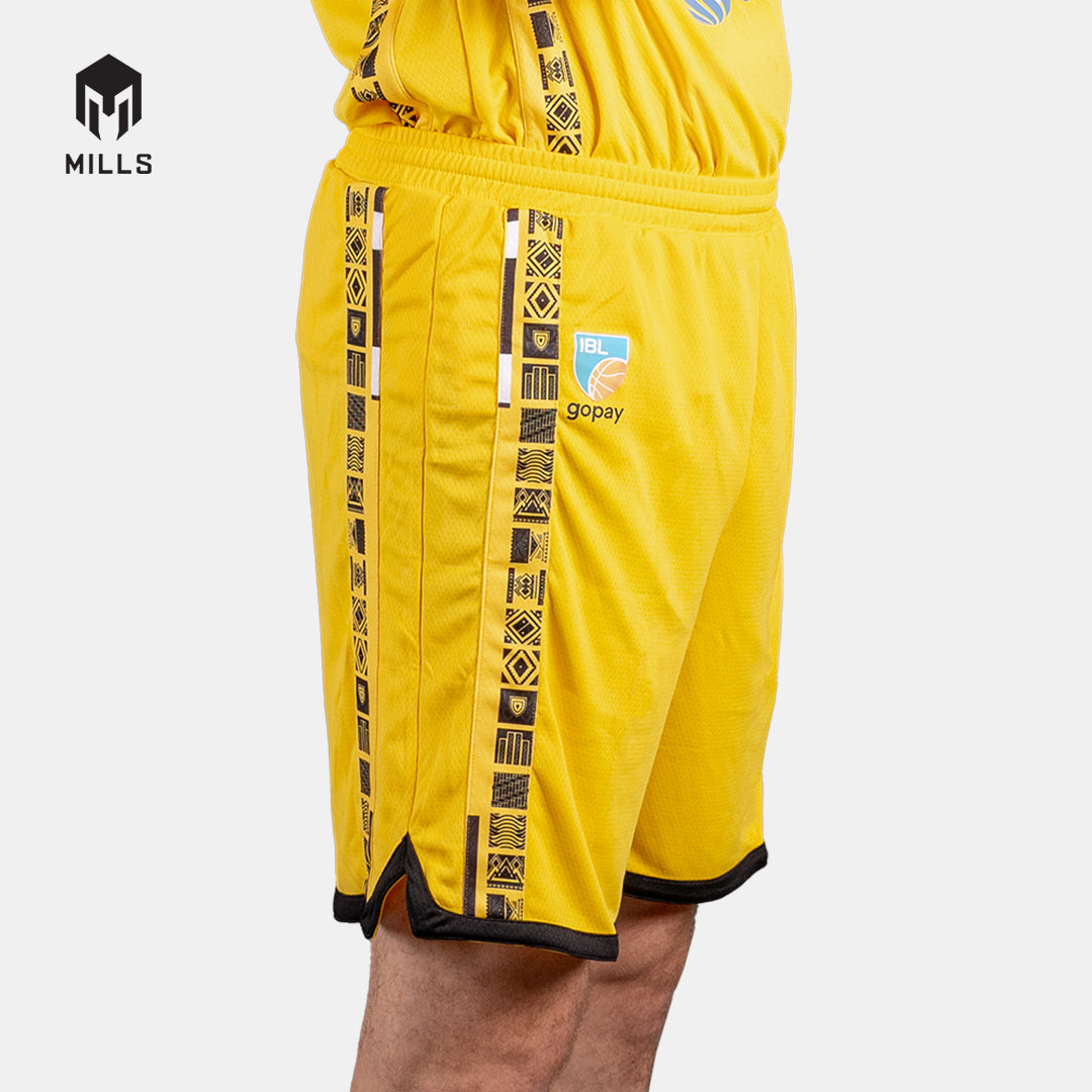 MILLS KBS HOME BASKETBALL SHORT PLAYER ISSUE YELLOW 27014KBS