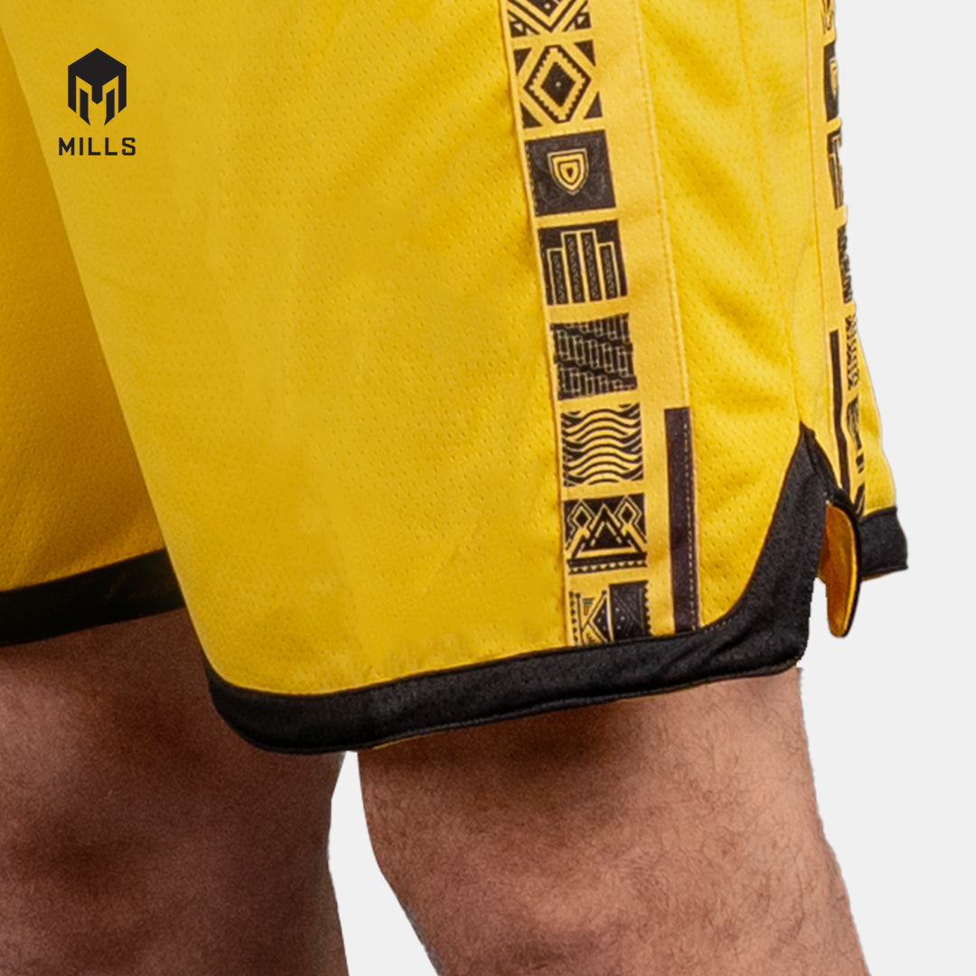 MILLS KBS HOME BASKETBALL SHORT PLAYER ISSUE YELLOW 27014KBS