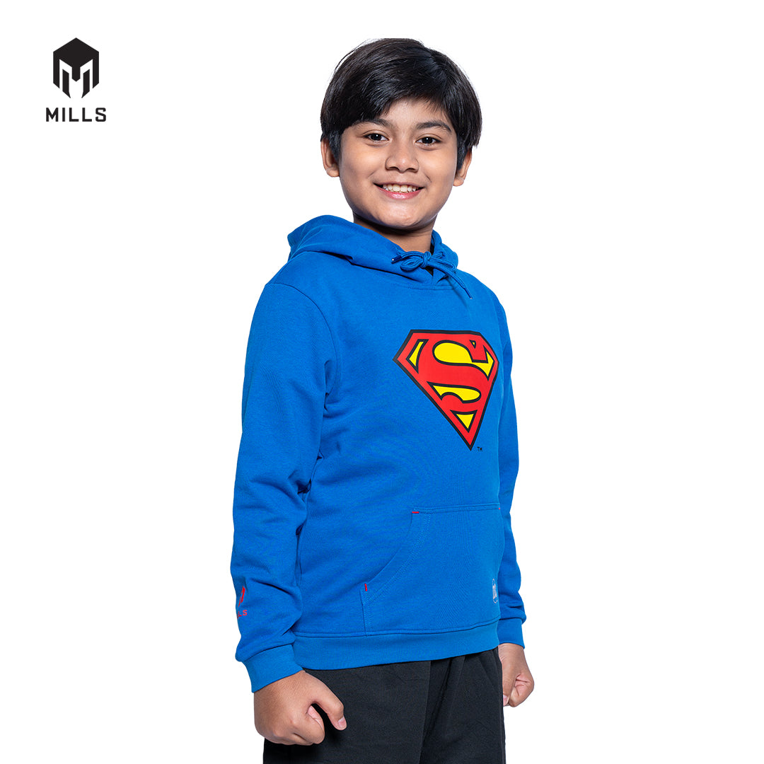 MILLS Superman Jaket Olahraga Hoodie Jacket Kids Royal Blue 31016DC