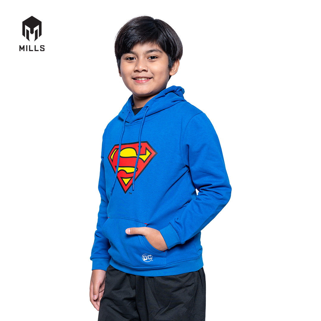 MILLS Superman Jaket Olahraga Hoodie Jacket Kids Royal Blue 31016DC