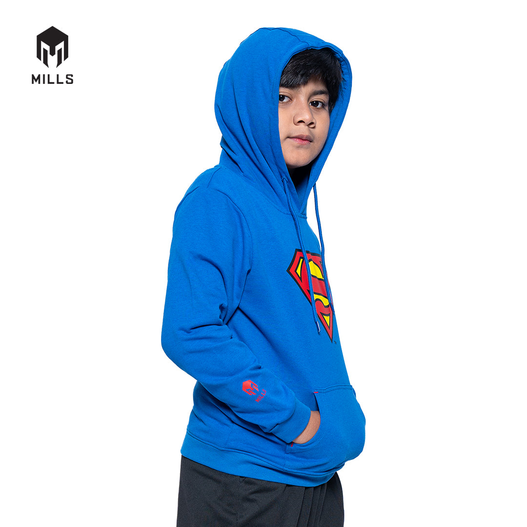 MILLS Superman Jaket Olahraga Hoodie Jacket Kids Royal Blue 31016DC