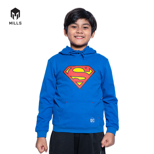 MILLS Superman Jaket Olahraga Hoodie Jacket Kids Royal Blue 31016DC