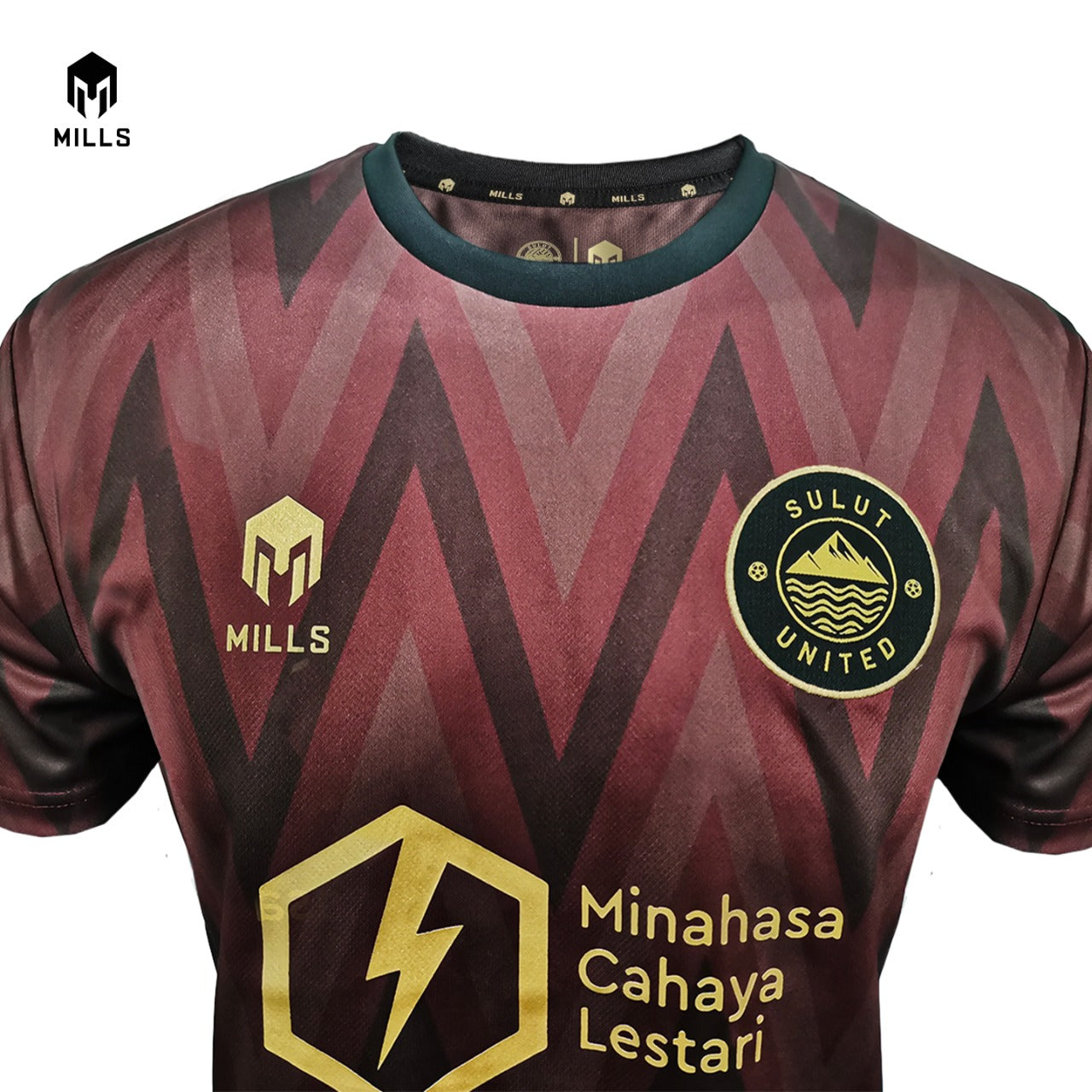 MILLS Baju Olahraga SULUT UNITED FC Away Jersey RV Brown 1055SUFC