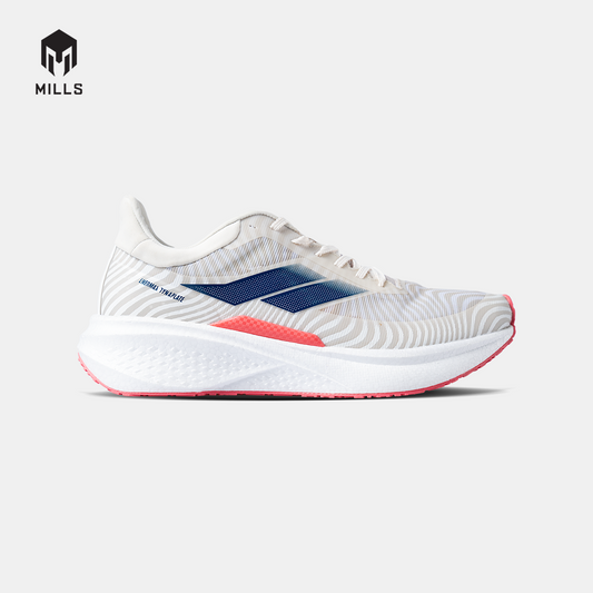 MILLS SEPATU LARI RUNNING SHOES ENERMAX DYNAPLATE OFF WHITE/CORAL RED/NAVY 9100709