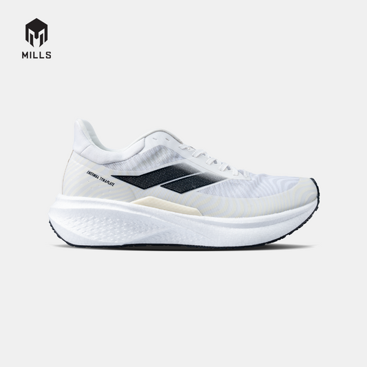 MILLS SEPATU LARI RUNNING SHOES ENERMAX DYNAPLATE WHITE/BLACK/OFF WHITE 9100710