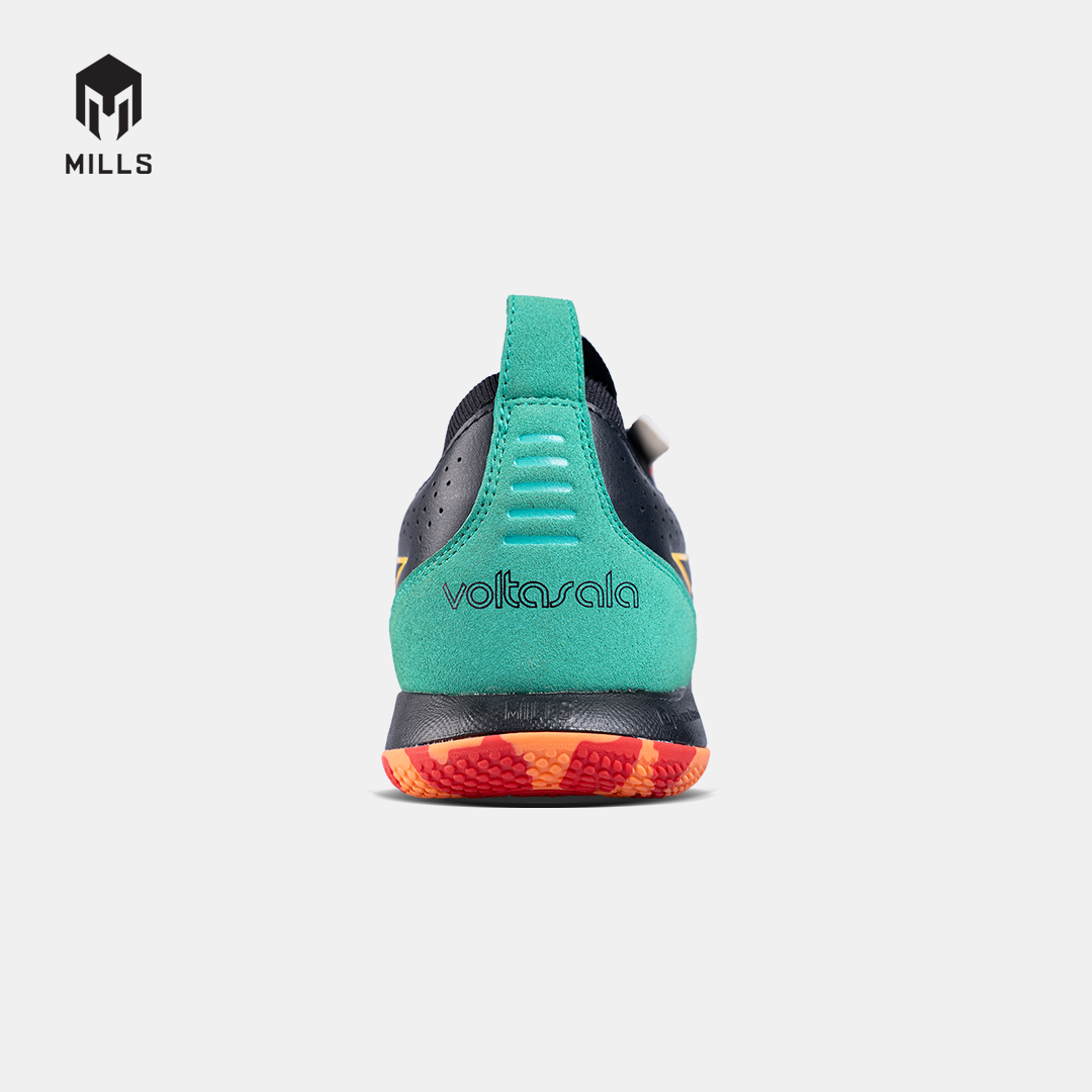 MILLS SEPATU FUTSAL VOLTASALA PRO NEMESIS BLACK/CORAL.SURG/GREEN 9500901