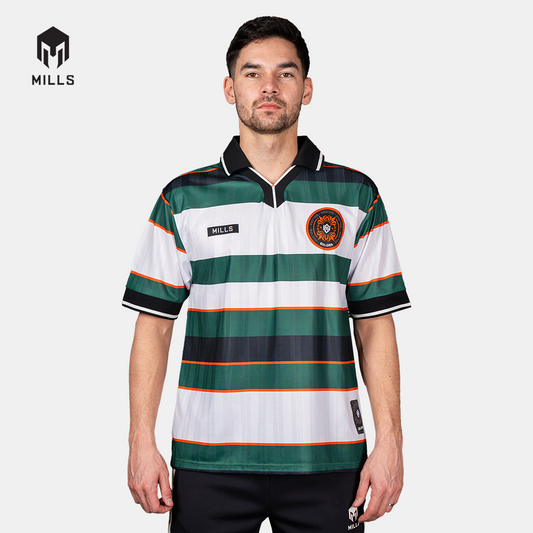 MILLS BAJU OLAHRAGA JERSEY SEPAKBOLA GELORA BLOKE CORE JERSEY WHITE GREEN 00100527