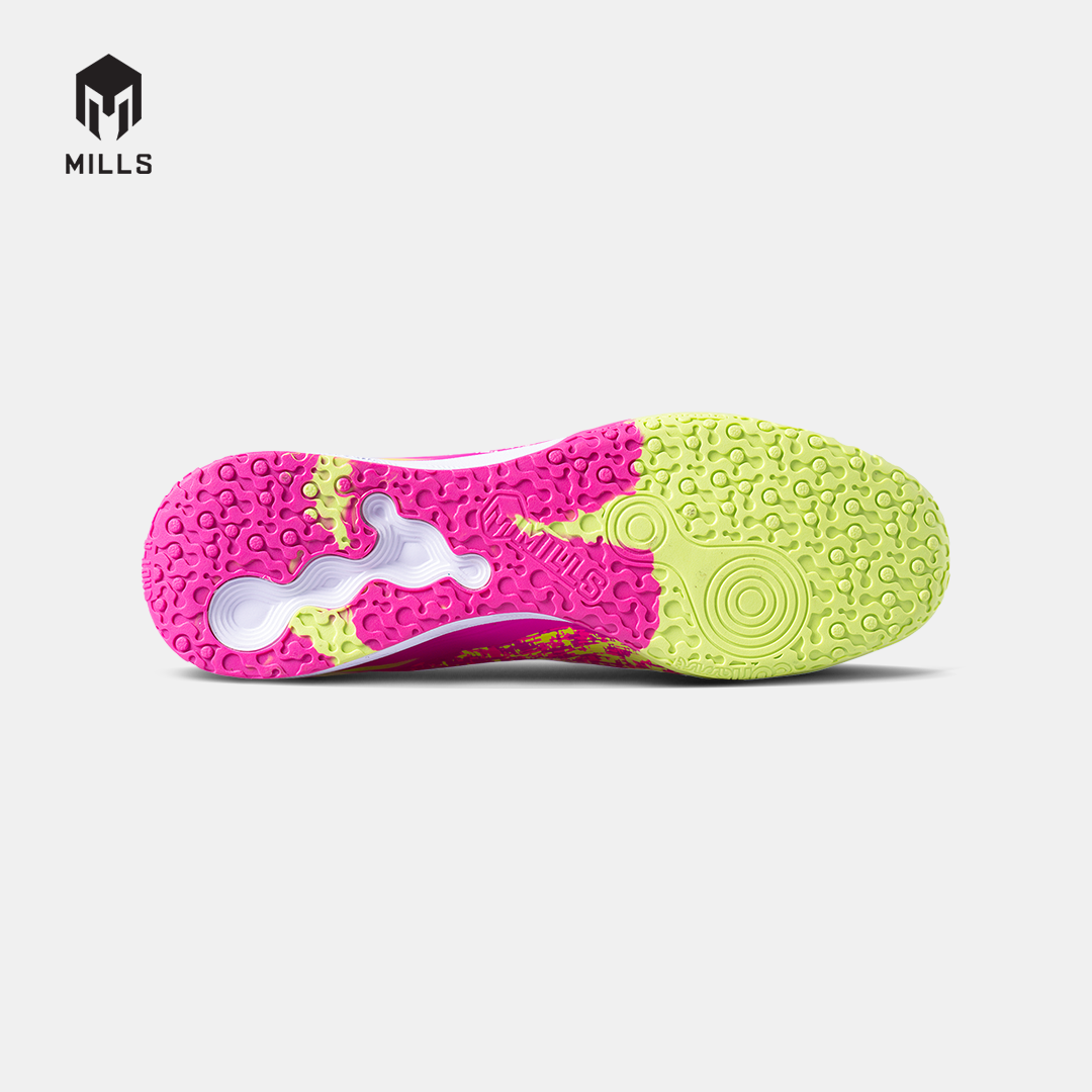 MILLS Sepatu Futsal Xyclops Speedfreak IN Magenta / Lime.Green / Purple 9401219