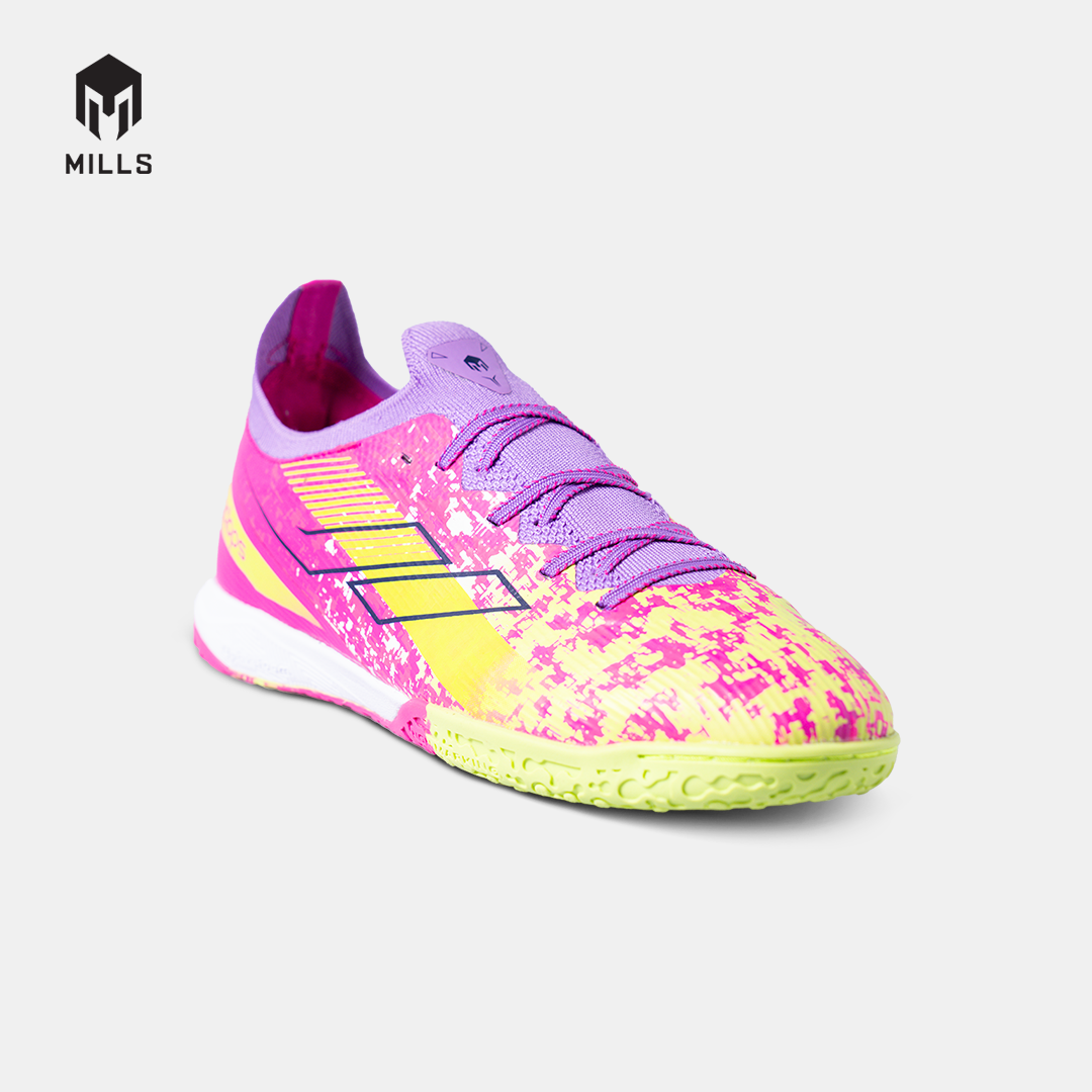MILLS Sepatu Futsal Xyclops Speedfreak IN Magenta / Lime.Green / Purple 9401219