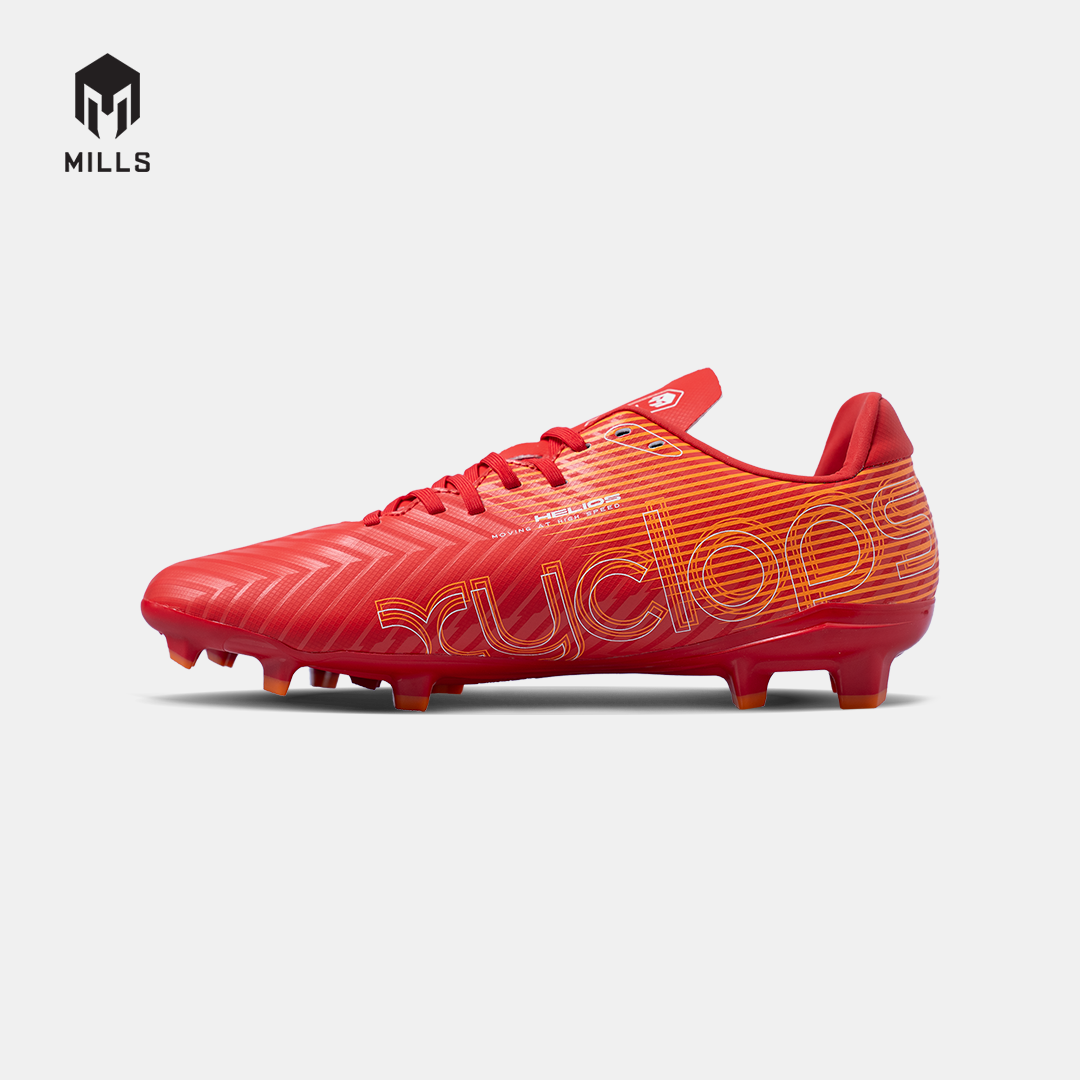 MILLS Sepatu Sepakbola Xyclops Helios Match FG Bright Red / White / Orange 9305701