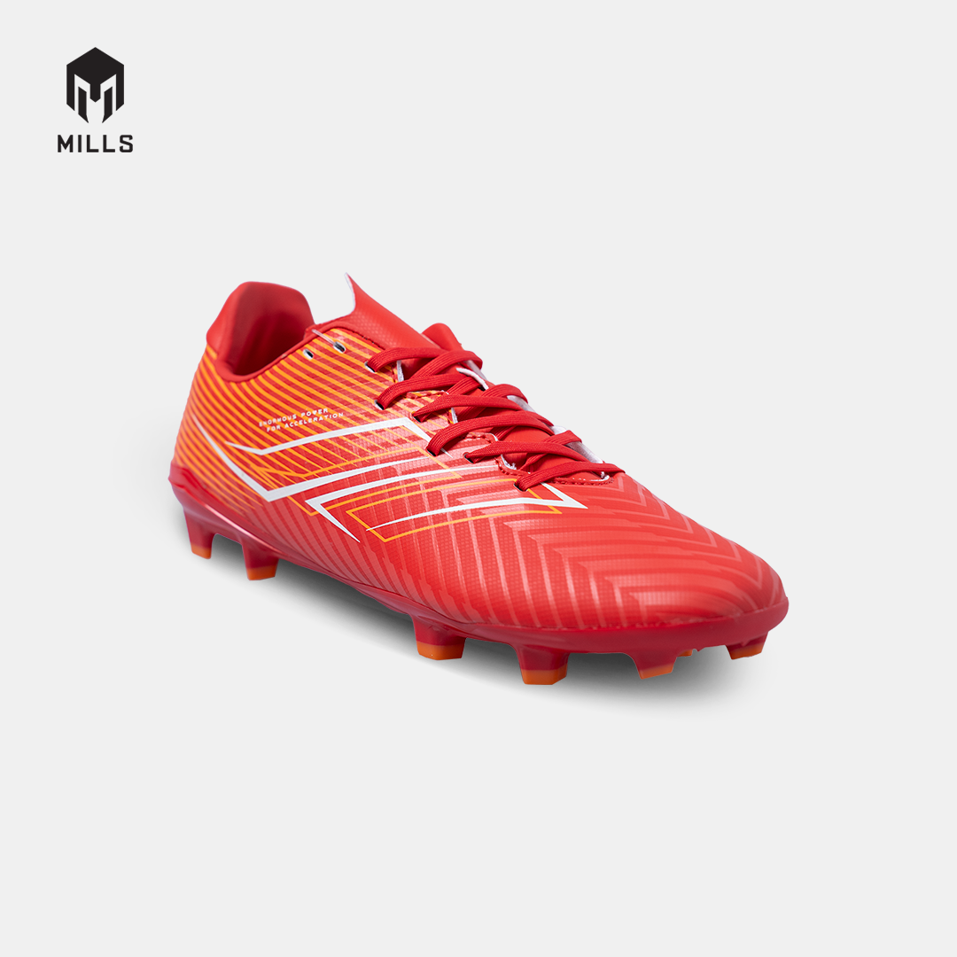 MILLS Sepatu Sepakbola Xyclops Helios Match FG Bright Red / White / Orange 9305701