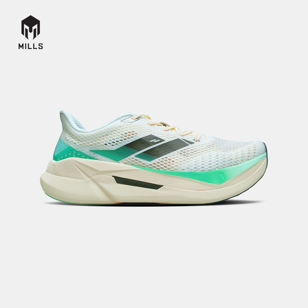 MILLS SEPATU LARI RUNNING SHOES ENERPRO ZENITH WINTER.WHITE/WHITE/GREEN 9104404