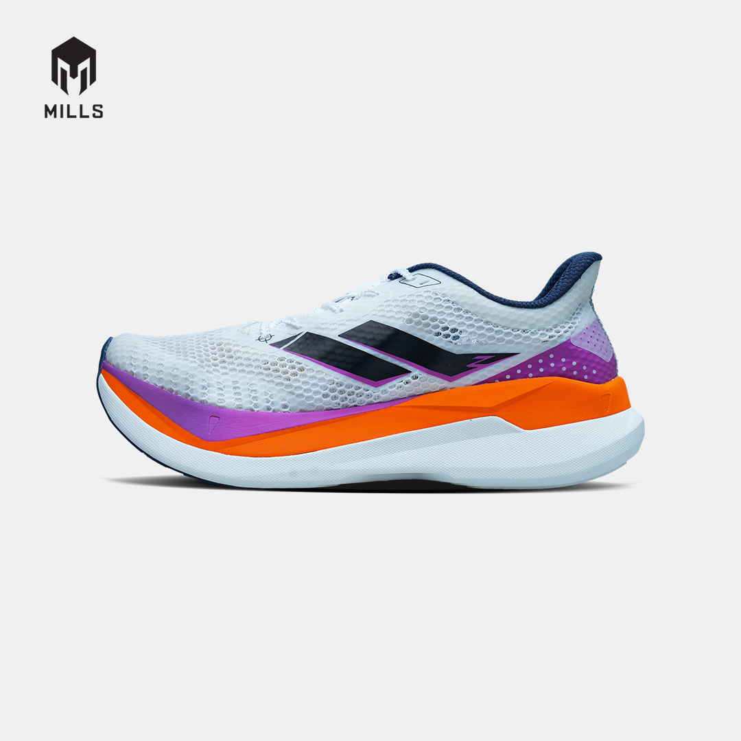 MILLS SEPATU LARI RUNNING SHOES ENERPRO ZENITH WHITE/MAGENTA/ORANGE/BLACK 9104403
